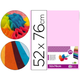 Liderpapel Papel de seda rosa 52x76 cm 18 gr paquete de 25 hojas para manualidades y decoración Precio: 3.50000002. SKU: B1G2JQ55ER