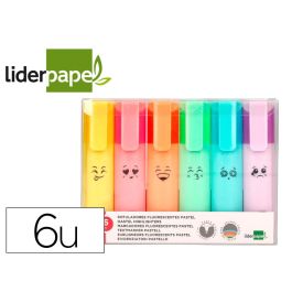 Rotulador Liderpapel Fluorescente Pastel Punta Biselada Estuche De 6 Unidades Colores Surtidos Precio: 4.2350000242. SKU: B15QP7VXGJ