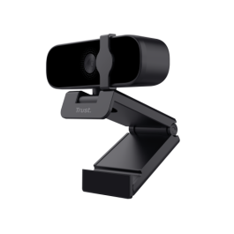 Trust Webcam Tanor Full HD 1080p 30fps con Micrófono, USB, Negro