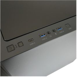 LC-Power LC-8000B-ON Caja de PC Gaming Midi Tower Negra para placas ATX/EATX/micro ATX/Mini-ITX, con USB 3.2 Gen 1 y Gen 2