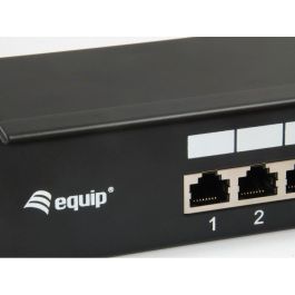 Equip Patchpanel 16x RJ45 Cat6 19" 1HE FTP ISO/IEC Negro