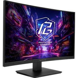 ASRock PG27QRT1B Monitor Gaming 27" QHD VA Curvo 1500R 180Hz 1ms HDR400 FreeSync HDMI DisplayPort