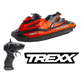 Ninco Moto de Agua Radio Control TREXX con 2 Motores, Emisora 2.4GHz y Batería 3.7V. Ideal para Niños +6 Años. 24.5x22x9 cm