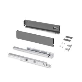 Emuca Cajón exterior Protone 30kg con guías de extracción total y cierre suave, Altura 93mm, profundidad 450mm, Acero, Gris antracita Emuca Cajón exterior Protone 30kg con guías de extracción total y cierre suave, Altura 93mm, profundidad 450mm, Acero, Gris antracita Precio: 26.94999967. SKU: B1B8QC42ZE