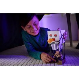 Mattel Jfb69 Figura Ghast con Proyectiles de Ataque Minecraft La Película, Guerrero Piglin 8cm, Luces y Sonidos +6 Años
