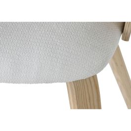 Silla Scandi DKD Home Decor Blanco 57.5 x 75 x 60 cm