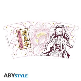 Abystyle Set de 2 Tazas 400 ml Demon Slayer Kimetsu No Yaiba Nezuko Stoneware Licencia Oficial Presentación Caja Regalo