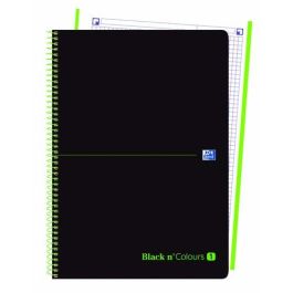 Bloc Oxford Black N´Colors Eu.Book 1 Micro.Tapa Pp A4+ 80H Cuadric. 5X5 90G Negro/Verde (Set de 5) Precio: 23.50000048. SKU: B1FEMEG6JQ