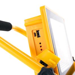 Proyector LED Solar 30W 6500K, Panel 6V/9W, Batería 8000mAh. Control Remoto, Power Bank, Autonomía 8-36h. [HO-SOLARFL-30W-05]