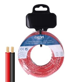Edm Cable paralelo 2x1mm² rojo/negro 5m para audio y video