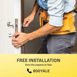 Yale AAAUV89687 Cerradura conectada Linus L2 - Batería recargable - Wi-Fi - Control de acceso - Acabado negro mate