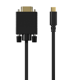 Cable Conversor Aisens A109-0693/ USB Tipo-C Macho - VGA Macho/ Hasta 27W/ 1250Mbps/ 1.8m/ Negro Precio: 14.49999991. SKU: B19ZD6A8VN