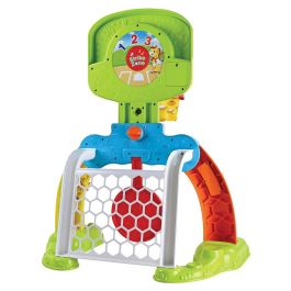 V-Tech Centro De Deportes Basket-Gol 80-533522 | Fútbol, Baloncesto y Diana para Niños con Marcador Electrónico