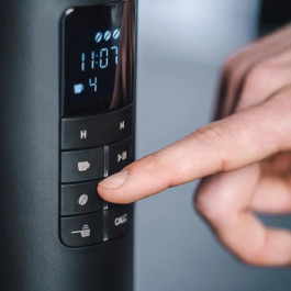 Melitta 1030-06 Cafetera de Filtro con Molinillo Integrado AromaFresh II Vidrio Basic