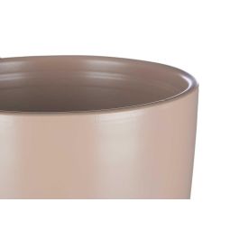 Ibergarden Set de 2 Macetas de Cerámica Abombada, Beige, 22 cm y 28 cm Ibergarden Set de 2 Macetas de Cerámica Abombada, Beige, 22 cm y 28 cm