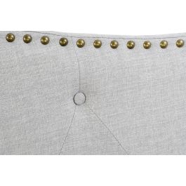 DKD Home Decor Cabecero Cama Tradicional Azul Celeste Poliester Rubberwood 146 x 6 x 68 cm