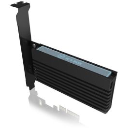 ICY BOX IB-PCI214M2-HSL Tarjeta PCI Express (x4) a 1x M.2 NVMe 2280/2260/2242 con disipador de calor PCIe 4.0 Negro