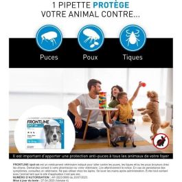 FRONTLINE 3 SPOT ON Pipetas Antiparasitarias para Perros - 10 a 20 kg - Pulgas, garrapatas, piojos FRONTLINE 3 SPOT ON Pipetas Antiparasitarias para Perros - 10 a 20 kg - Pulgas, garrapatas, piojos