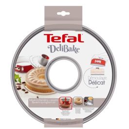 Molde de acero savarin TEFAL Delibake - Ø 25 cm - Rojo y gris - Con bisagra Molde de acero savarin TEFAL Delibake - Ø 25 cm - Rojo y gris - Con bisagra