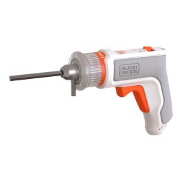 Black+Decker Atornillador Hexdriver Recargable 3.6V sin Cable, 5.5Nm, Luz LED, para Montaje de Muebles y Bricolaje, Incluye 5 Puntas y Llave Hexagonal