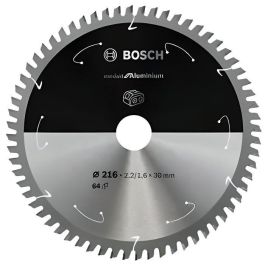 Hoja de sierra circular de carburo BOSCH PROFESSIONAL 216 x 30 x 2,2 mm (64 dientes) - Aluminio Precio: 69.98999975. SKU: B1JBF8FLSK