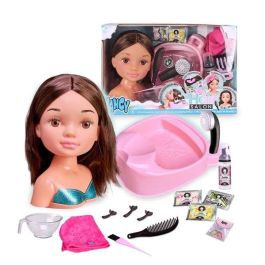 Famosa Nancy Busto Morena Hair Salon Set para Peinar y Lavar el Cabello con Lavacabezas Funcional