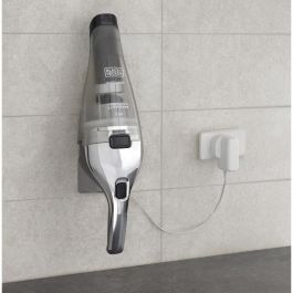 Black + Decker NVC220WC-QW Aspirador de Mano Dustbuster Lithium 7,2V | EasyGrip | 385 ml | Filtro Doble | Cromo y Titanio