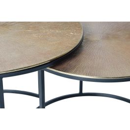 Giner y Colomer Mesa de CafÃ© Nido Bronce y Metal 47 cm x 70 cm