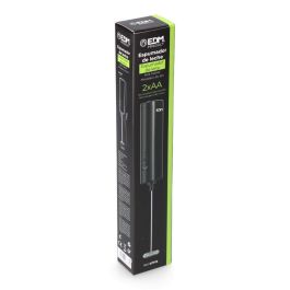 Edm Espumador de leche eléctrico con pilas AA, 14000 rpm, acero inoxidable 304, 3.5x2.25x19.8 cm