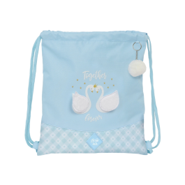 Bolsa Mochila con Cuerdas Glow Lab Cisnes Azul 35 x 40 x 1 cm Precio: 7.69000012. SKU: B12MNFZV37