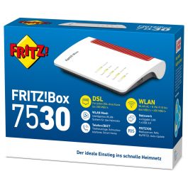 AVM FRITZ!Box 7530 Router A/VDSL Wi-Fi 5 Doble Banda Ethernet ADSL Negro Rojo Blanco