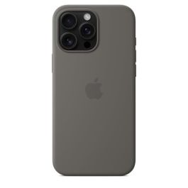 APPLE iPhone 16 Pro Max - Funda de Silicona con MagSafe - Gris Piedra APPLE iPhone 16 Pro Max - Funda de Silicona con MagSafe - Gris Piedra