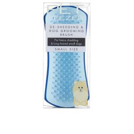 Pet Teezer Cepillo Quitapelusas De-Shedding Pequeño Azul para Gatos y Perros Pequeños - Sebastian