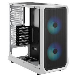 Fractal Design Focus 2 RGB White Torre para PC con Ventana de Vidrio Templado y Control RGB