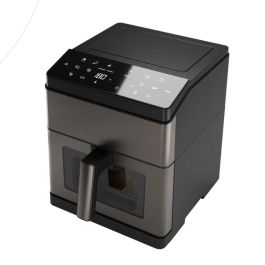 Aiwa Freidora de Aire AFR-8000 1800W 8L Cocina Saludable Acero Inoxidable 12 Programas Digitales