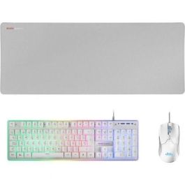 Mars Gaming MCPXWES Pack Gaming Premium 3 en 1 Teclado H-MECH FRGB, Ratón 10000 DPI Ultraligero 69g, Alfombrilla XXL Blanco Precio: 30.50000052. SKU: S0231890