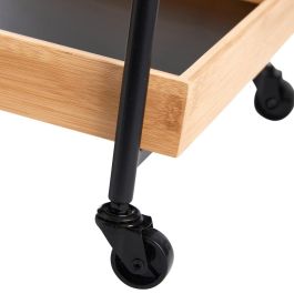 Day Mesa Camarera 45X38 con Freno en Ruedas, Altura 58.5 cm, 2 Bandejas 45x34 cm