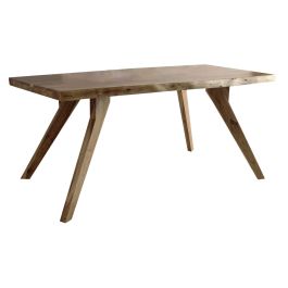 Mesa de Comedor DKD Home Decor Marrón Natural Madera Madera de acacia 200 x 90 x 77 cm Precio: 517.68999975. SKU: S3033788