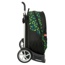 Safta Mod. 665 Mochila Con Carro Evolution Minecraft Tnt 440x320x160 mm