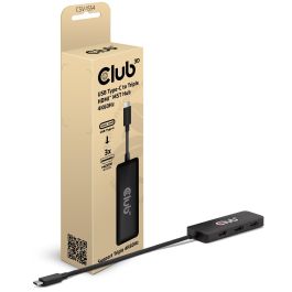 Club3D CSV-1554 MST-Hub USB 3.2 Tipo C a 3x HDMI, 4K@60Hz/8K, Soporta HDR, Plug and Play, para PC/Mac/ChromeOS