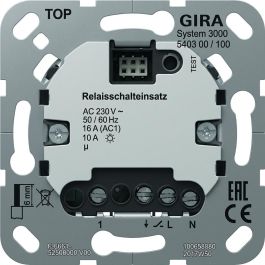 GIRA S3000 Relaisschalteins. Einsatz Interruptor de relé modular Precio: 105.50000043. SKU: B1964ZPGWN
