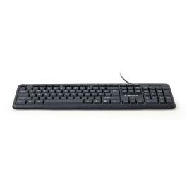 Gembird KB-U-103 Teclado USB Alámbrico Inglés de EE. UU. 104 Teclas Negro