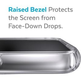 Speck Presidio Perfect-clear Funda para Samsung Galaxy S22 Plus - Protección contra caídas de 4 metros, Antimicrobiana, Transparente, Carga Inalámbrica Qi