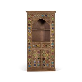 Giner y Colomer Estantería de Madera de Mango Artesanal con Cerámica Pintada a Mano Avellana Precio: 1572.9879. SKU: B13SPZBQE6