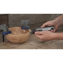 Dremel Max 117 Juego de 2 Cortadores de Acero de Alta Velocidad Recubiertos con TiN, Punta Redonda Ø 6,4 mm, 2x Más Durabilidad