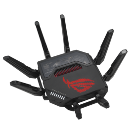 ASUS ROG Rapture GT-BE98 Router Wi-Fi 7 Quad-band (2.4/5/6 GHz) 10 Gigabit Ethernet Negro - 90IG08F0-MO9A0V ASUS ROG Rapture GT-BE98 Router Wi-Fi 7 Quad-band (2.4/5/6 GHz) 10 Gigabit Ethernet Negro - 90IG08F0-MO9A0V