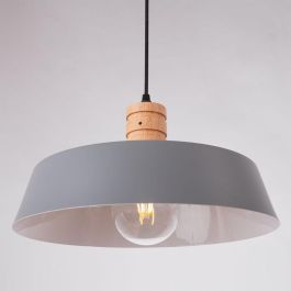 Madan SKD-P80019 Lámpara Colgante de Metal, Diseño Industrial Moderno, E27 LED, Cable Regulable en Altura para Hogar y Comercio