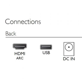 Philips TAB4000/10 Barra de Sonido Estéreo 2.0 Canales, 60W Potencia Máx., Bluetooth 5.4, HDMI-ARC, Diseño Compacto Negro Philips TAB4000/10 Barra de Sonido Estéreo 2.0 Canales, 60W Potencia Máx., Bluetooth 5.4, HDMI-ARC, Diseño Compacto Negro
