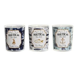 Vela DKD Home Decor Azul Cera Cristal 17 x 5 x 6 cm (3 Unidades) Vela DKD Home Decor Azul Cera Cristal 17 x 5 x 6 cm (3 Unidades)