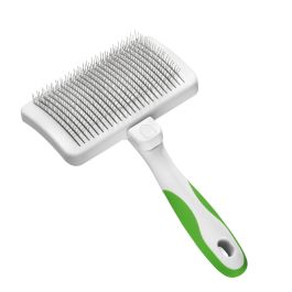 Andis Carda de Limpieza Automática para Perros y Gatos - Cepillo Alisador para Manto Brillante y Saludable, Acero Inoxidable